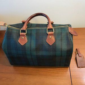 Polo Ralph Lauren Doctor Bag In Tartan Green